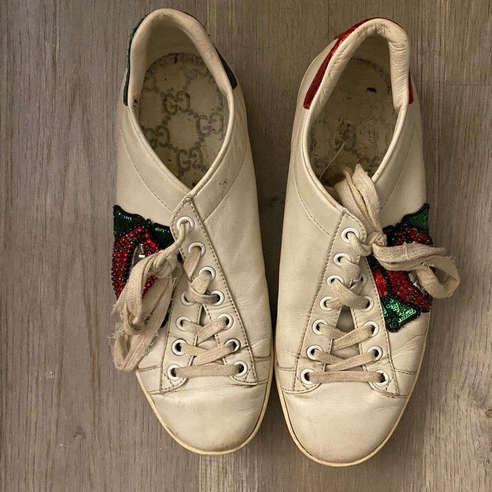 GUCCI Women’s sneakers, size 37 (US 6.5-7), Made in Italy
